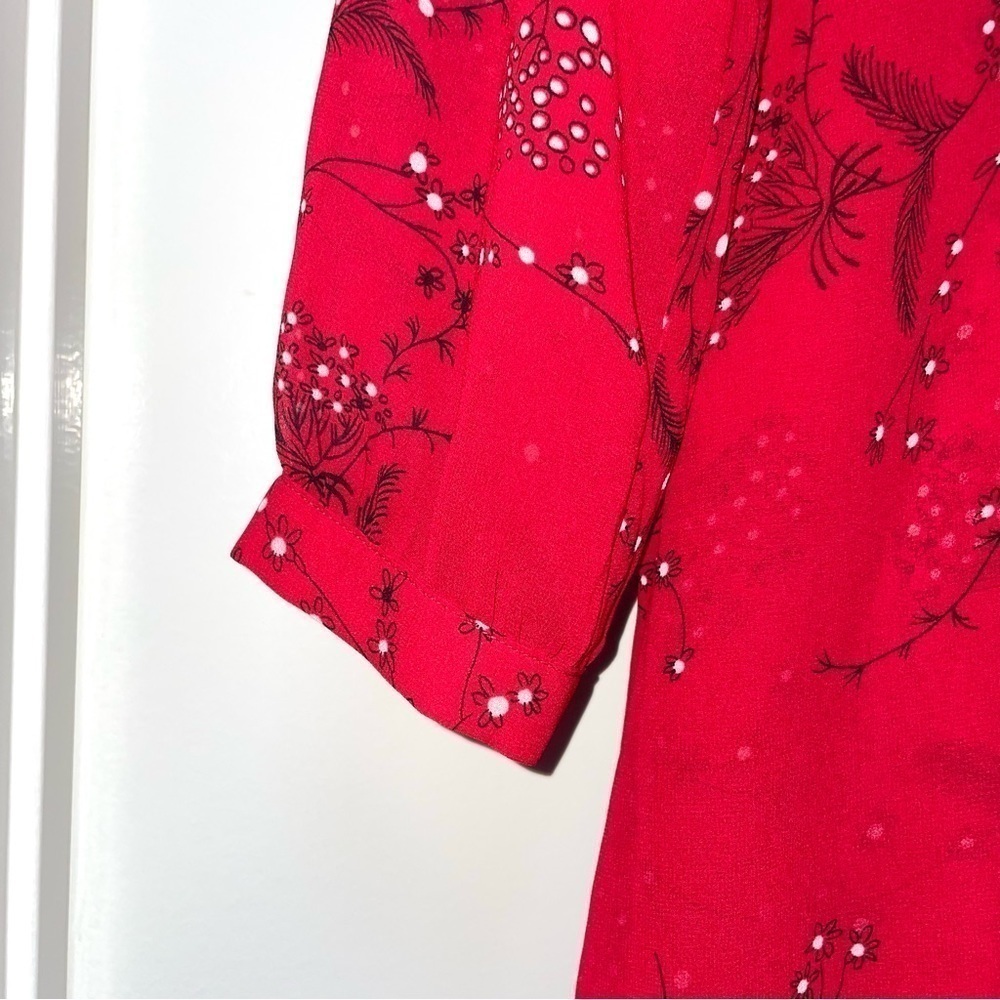 Madewell Hazelwood Wrap-Front Mini Dress in Windswept Floral Size 4 - Picture 7 of 12